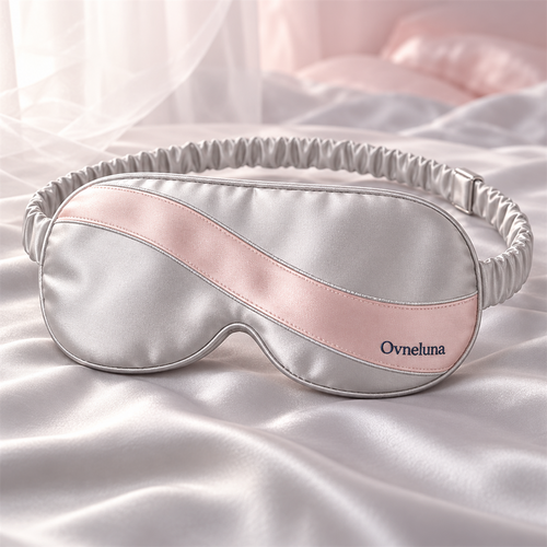 Ovneluna Moonwave Adjustable Mask worn during a calm night routine
