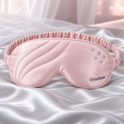 Ovneluna Rose Crescent Silk Mask silk sleep mask product detail